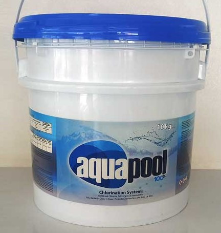پودر کلر آمریکایی aqua pool آکواپول 100% خالص 10کیلویی