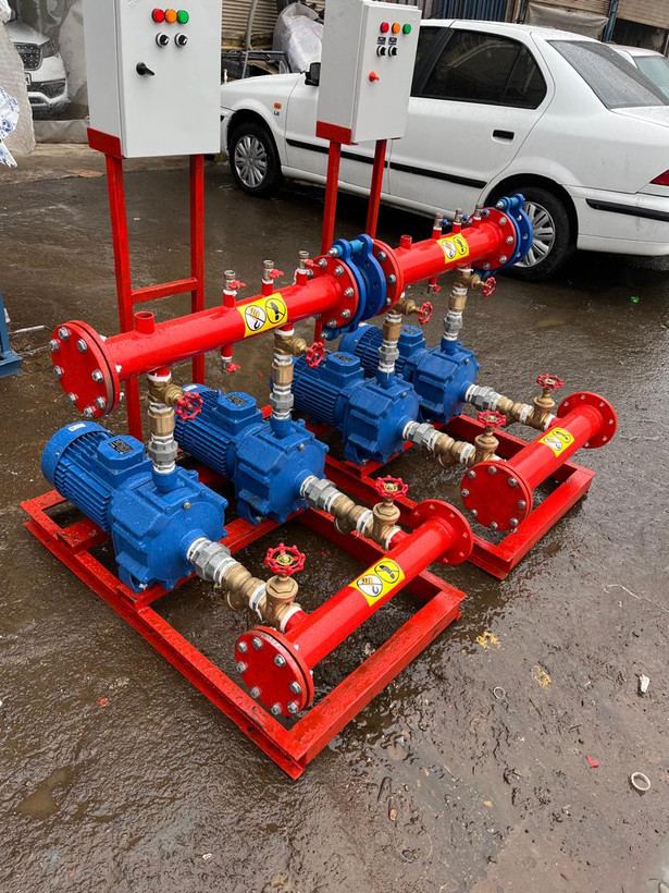 بوستر پمپ آبرسانی دو خط قدرت 4 HP ابارا شوفاژ تجهیز
